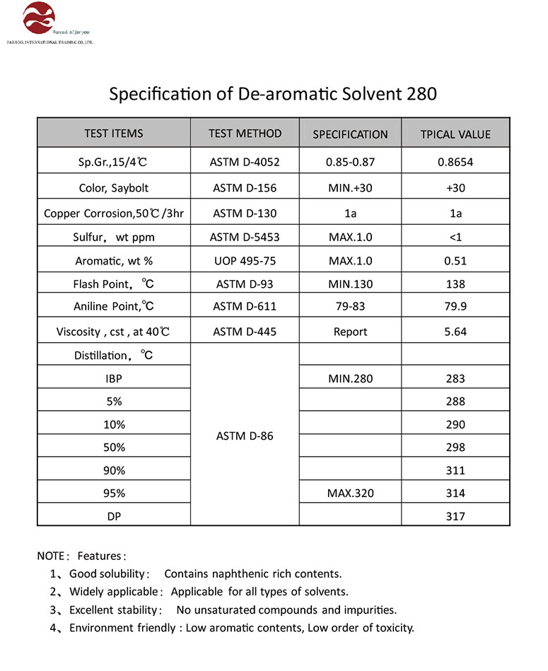 Specification of De-aromatic Solvent 280.jpg